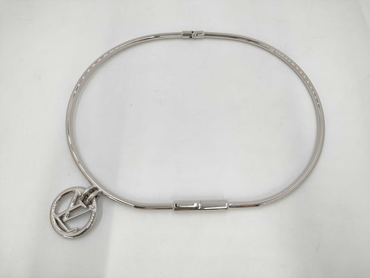 LOUIS VUITTON Logo Charm Belt Stainless Steel Belt