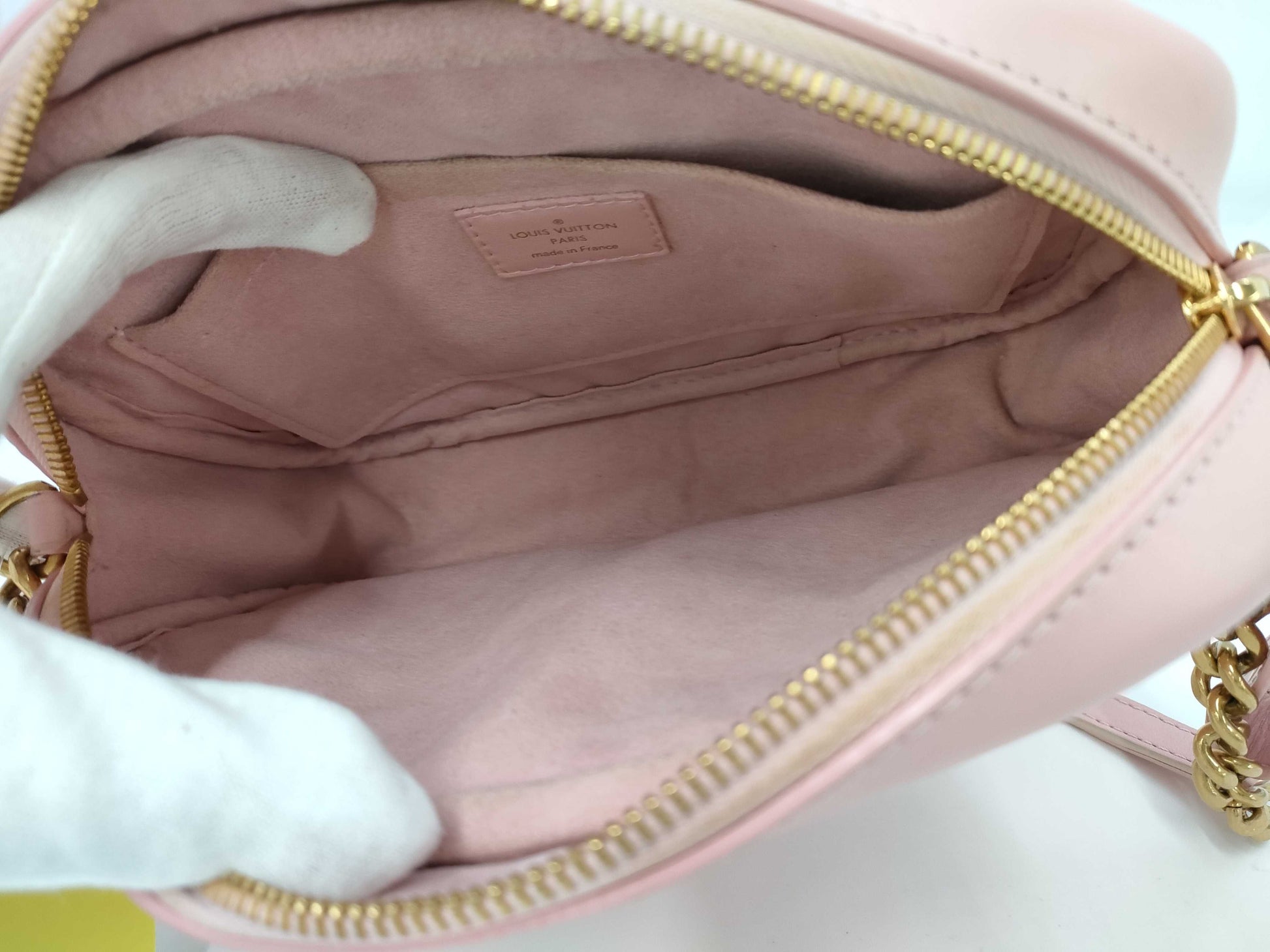 LOUIS VUITTON Monogram M53683 New Wave Camera Bag Pink Shoulder Bag