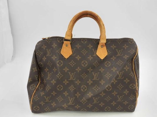 LOUIS VUITTON Monogram Speedy 35 Boston Bag