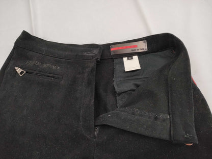 PRADA Prada Sport Rubber Logo Pants Black Pants
