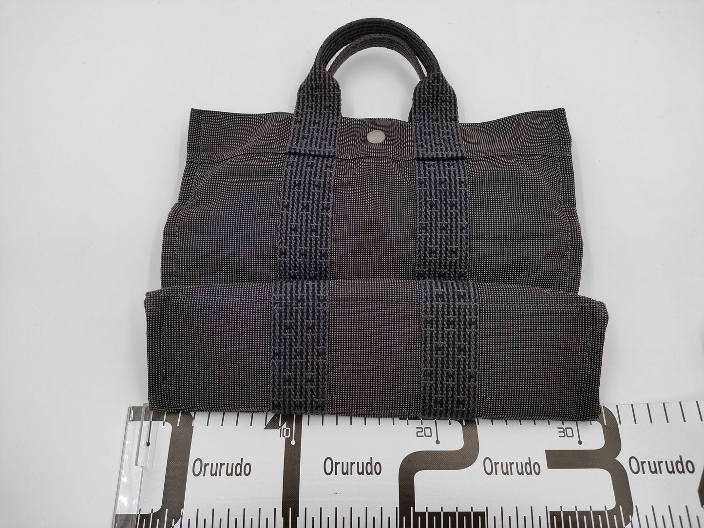 HERMES Air Line Tote PM Gray Handbag