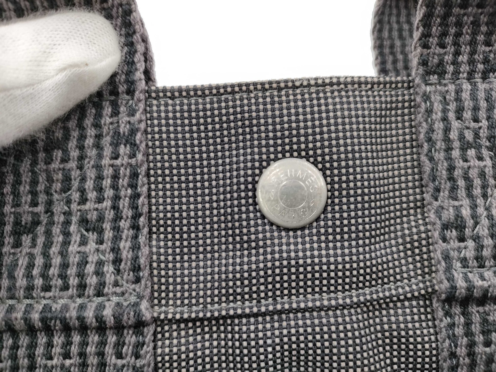 HERMES Air Line Tote PM Gray Handbag