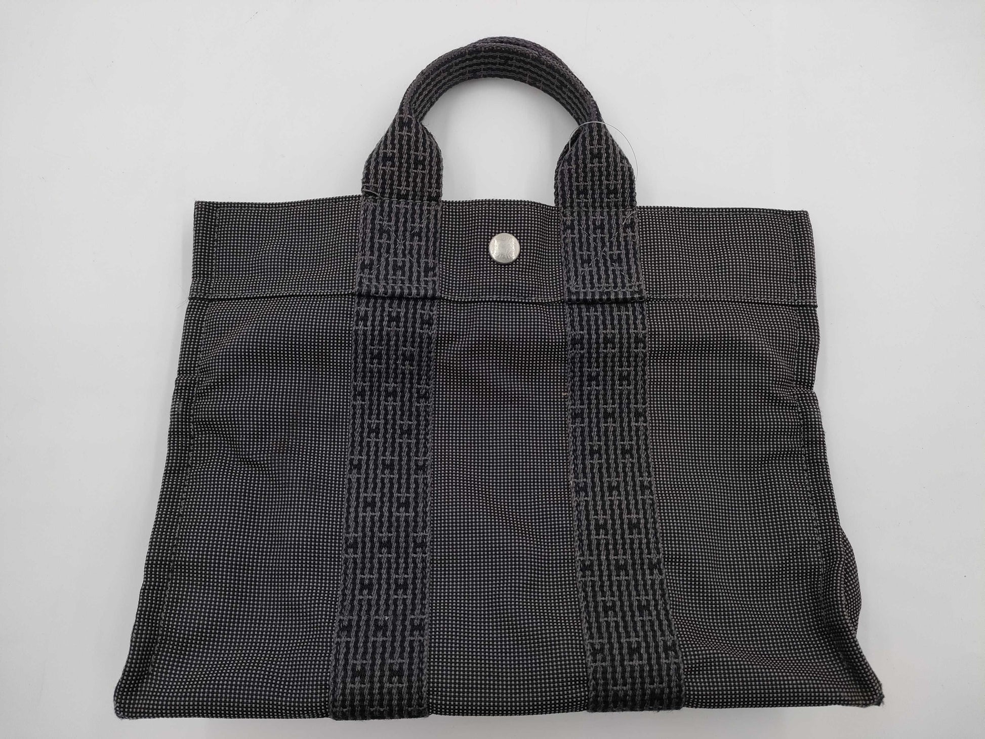 HERMES Air Line Tote PM Gray Handbag