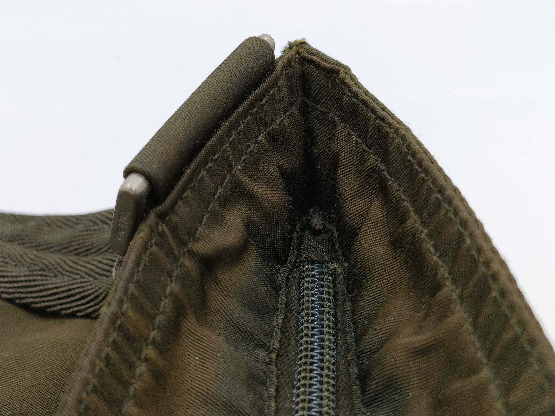 PRADA Nylon Shoulder Bag with No Gusset
