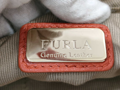 FURLA 2-way leather handbag/shoulder bag