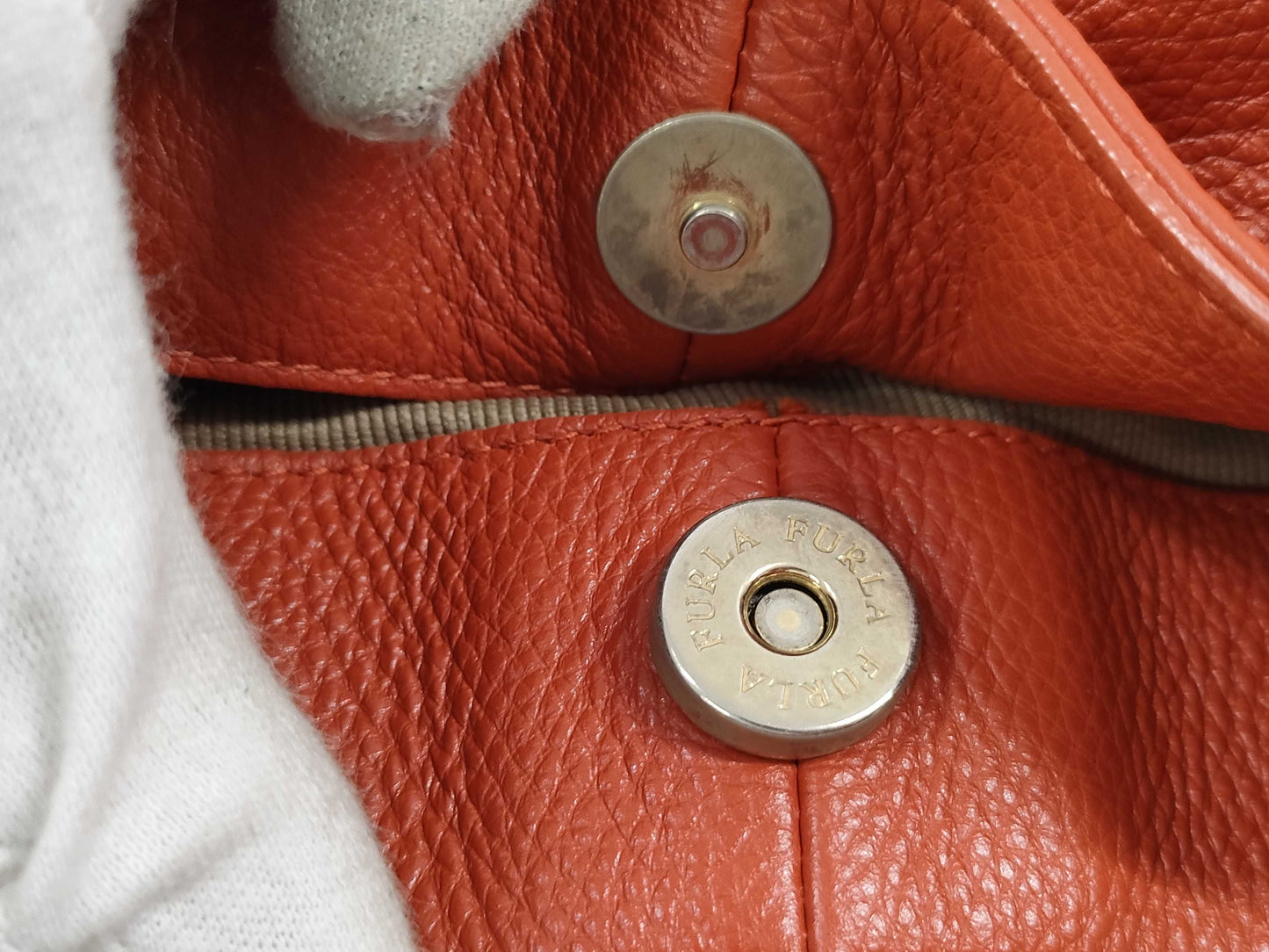 FURLA 2-way leather handbag/shoulder bag