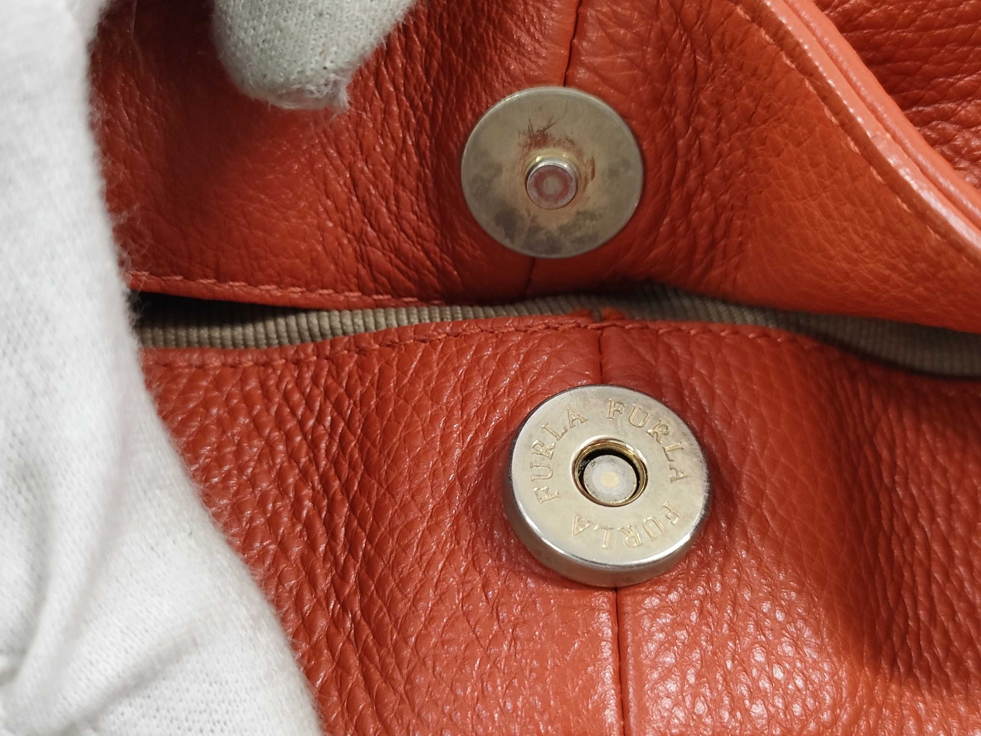 FURLA 2-way leather handbag/shoulder bag
