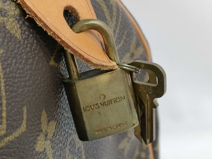 LOUIS VUITTON Monogram Speedy Handbag with Broken Zipper Pull