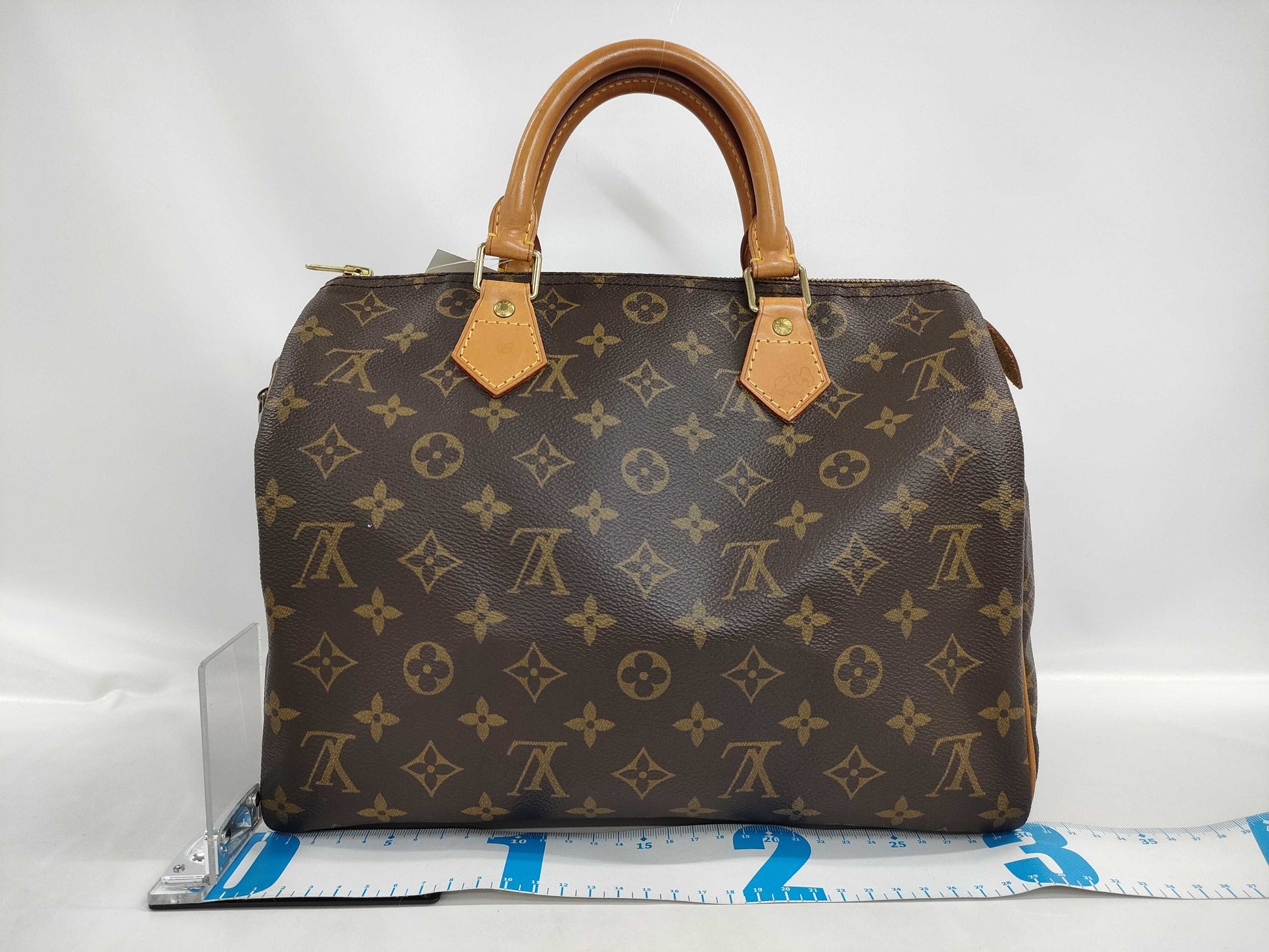 LOUIS VUITTON Monogram Speedy Handbag with Broken Zipper Pull
