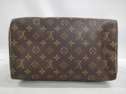 LOUIS VUITTON Monogram Speedy Handbag with Broken Zipper Pull