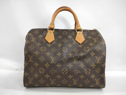 LOUIS VUITTON Monogram Speedy Handbag with Broken Zipper Pull