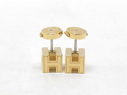 HERMES H Cube Earrings