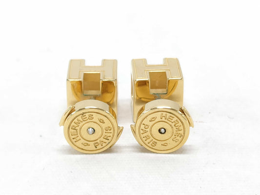 HERMES H Cube Earrings