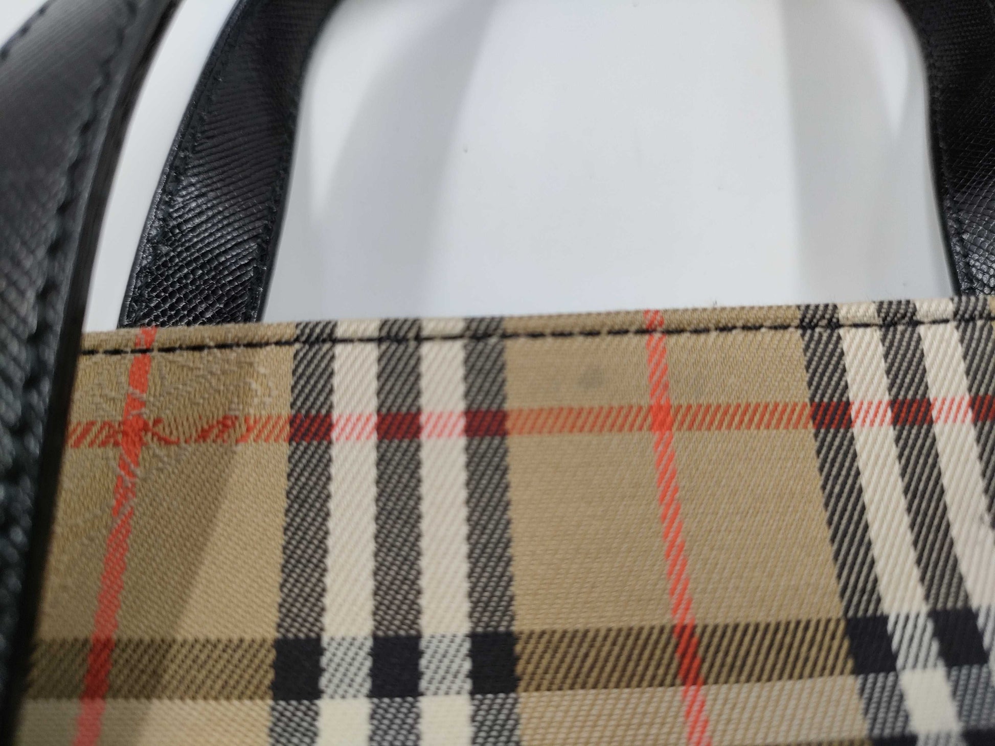 BURBERRY Check Handbag