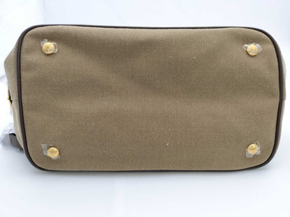 PRADA Jacquard Canvas 2-Way Handbag