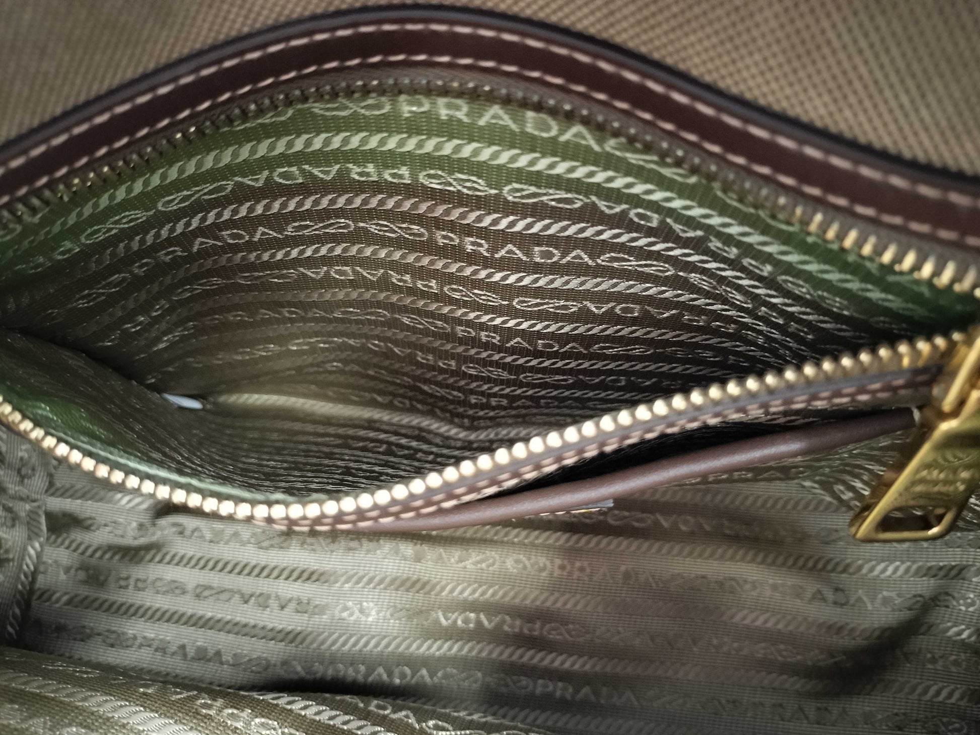 PRADA Jacquard Canvas 2-Way Handbag