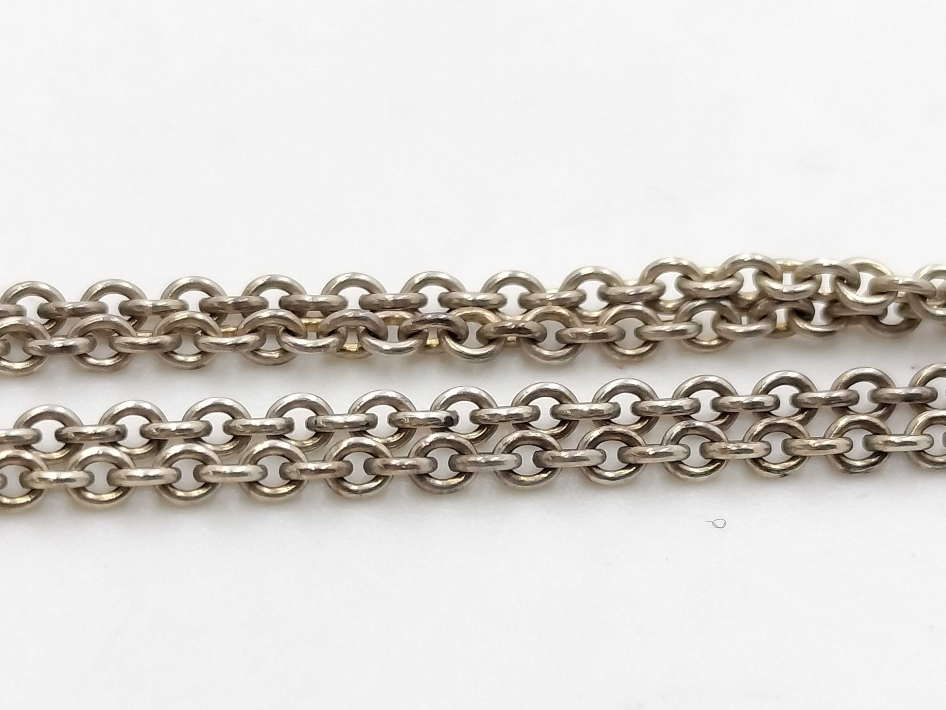 Tiffany & Co. Open Heart Sterling Silver 925 Necklace, 12.9g