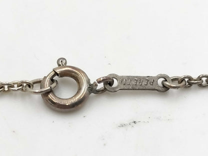 Tiffany & Co. Open Heart Sterling Silver 925 Necklace, 12.9g
