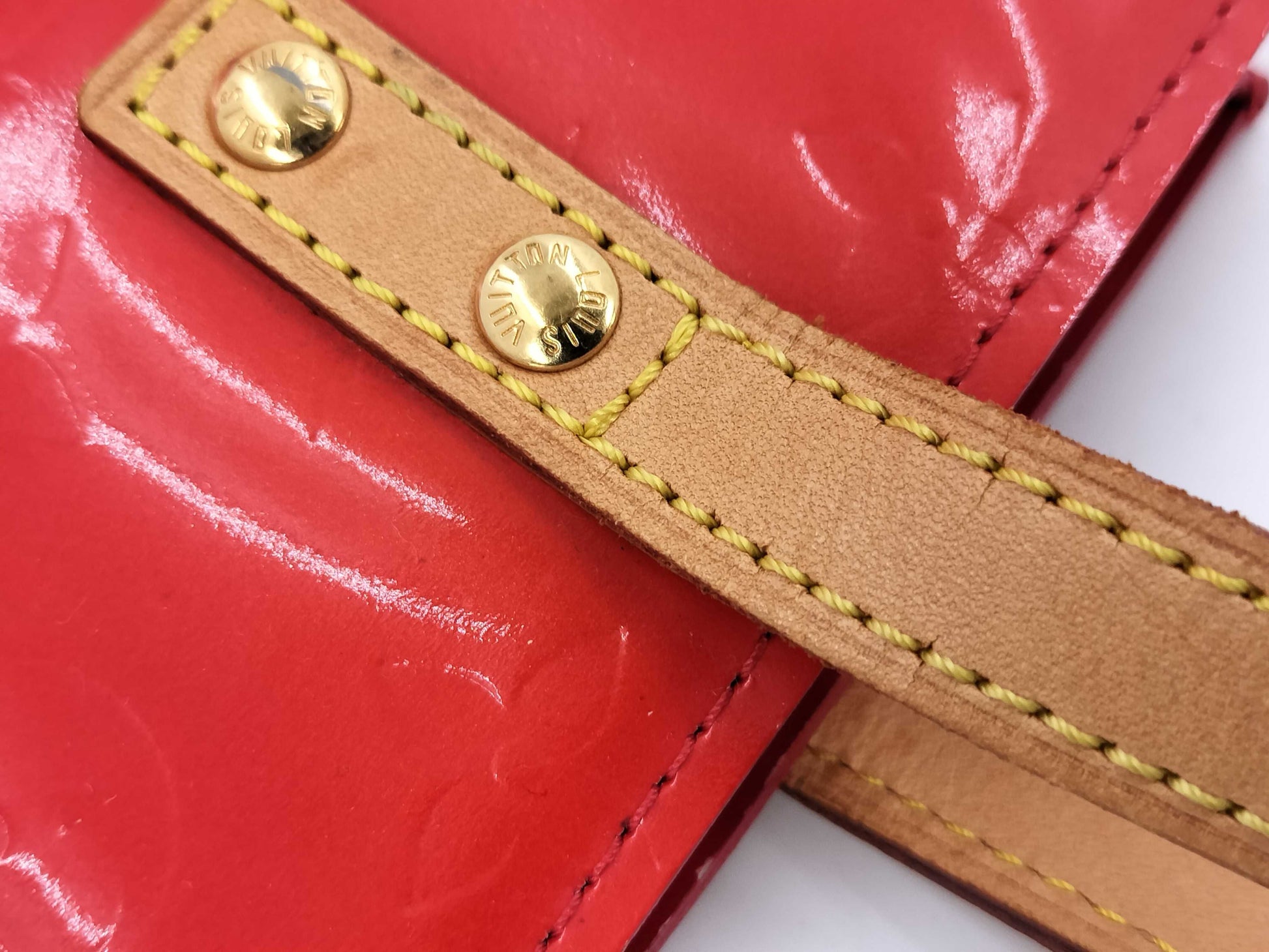 LOUIS VUITTON Vernis Reed PM Handbag