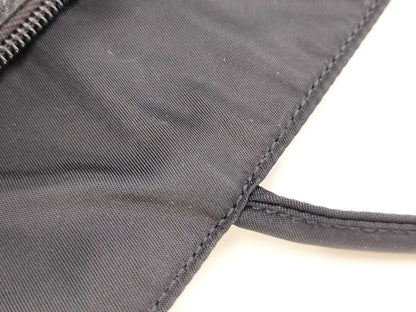 PRADA nylon handbag/black/with sticker/handbag
