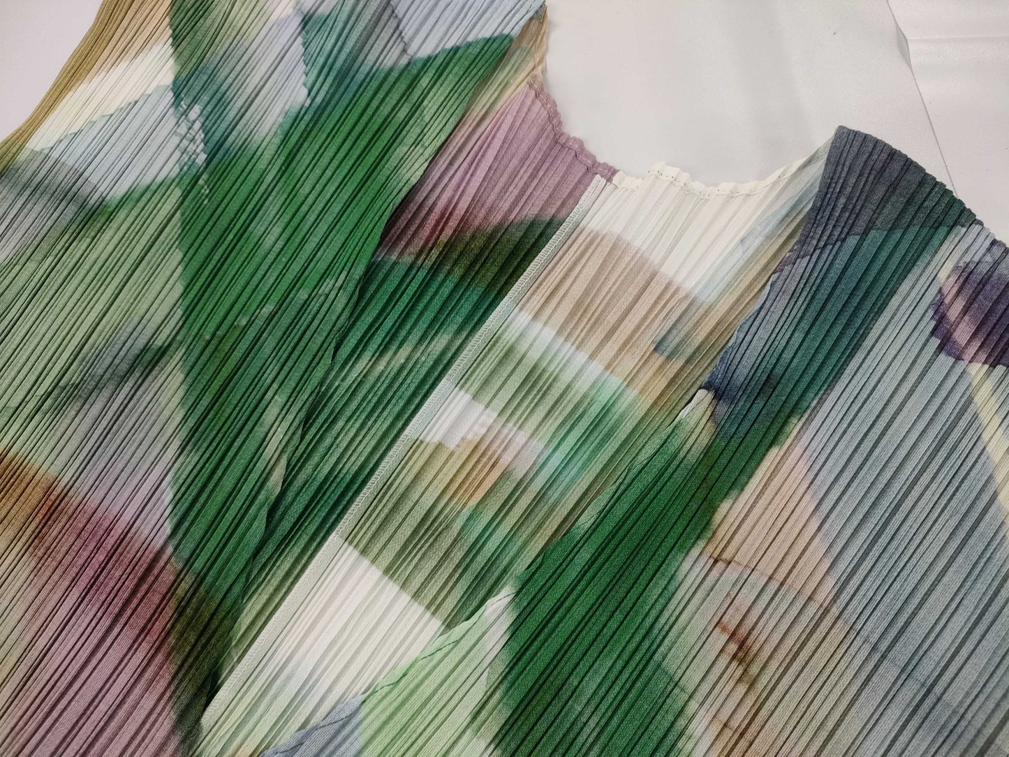 ISSEY MIYAKE Pleats Please Dress Patterned Dress