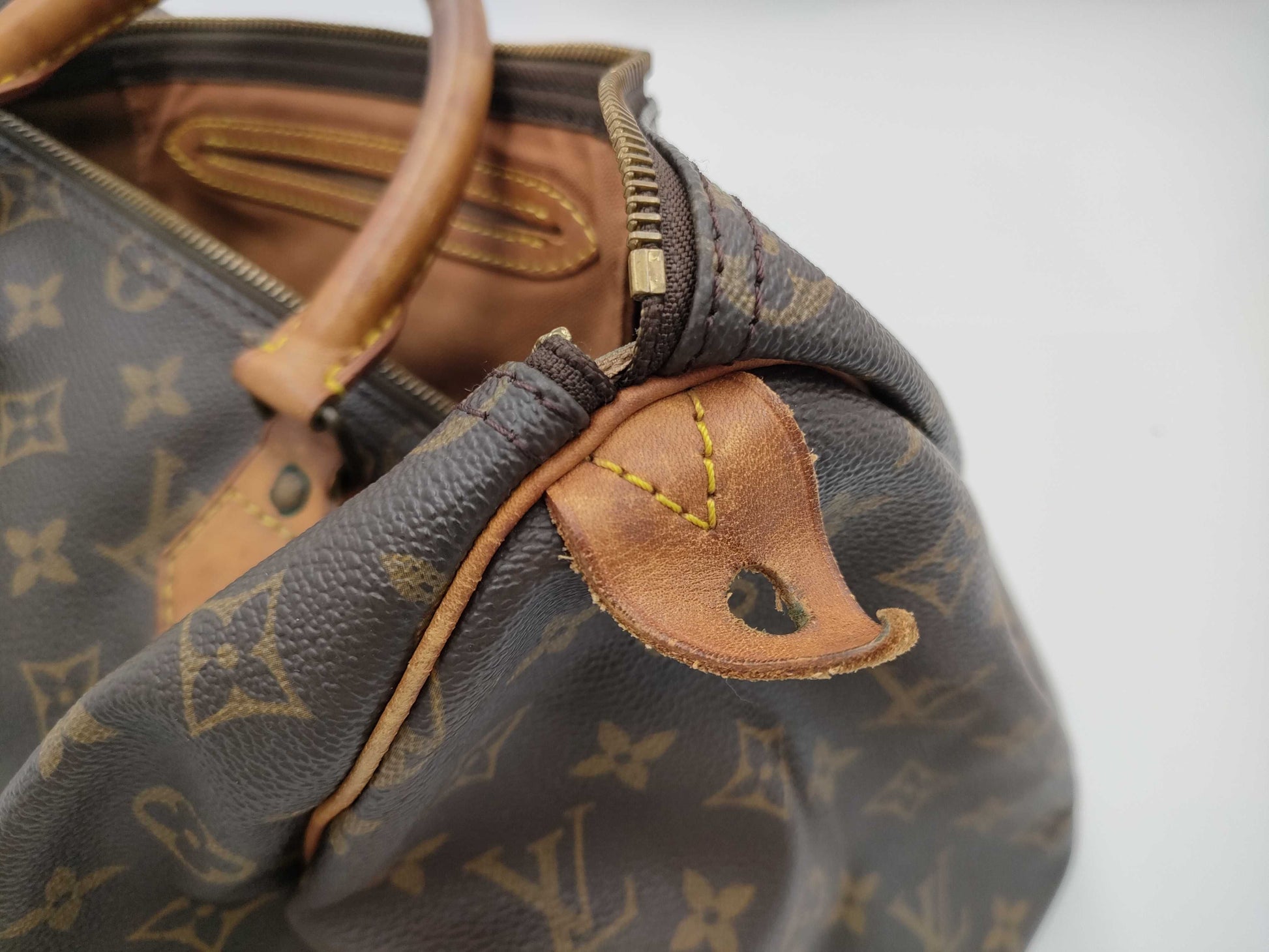 LOUIS VUITTON Monogram Speedy 35 Boston Bag