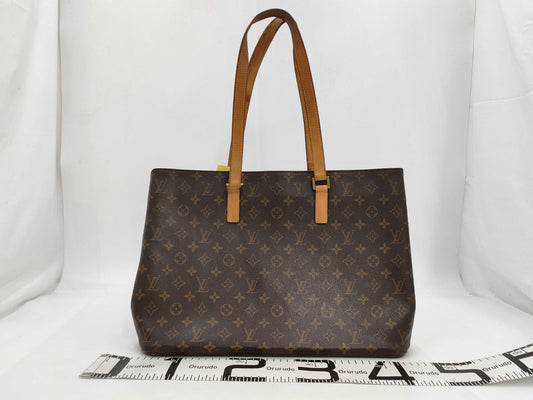 LOUIS VUITTON Monogram M51155 Luco Tote Bag with Torn Base