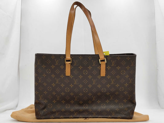 LOUIS VUITTON Monogram M51155 Luco Tote Bag with Torn Base