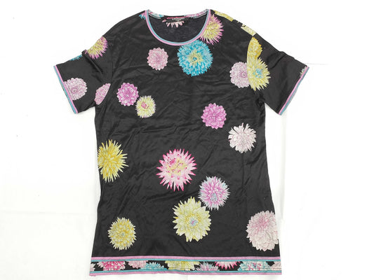 LEONARD Short Sleeve Black Top