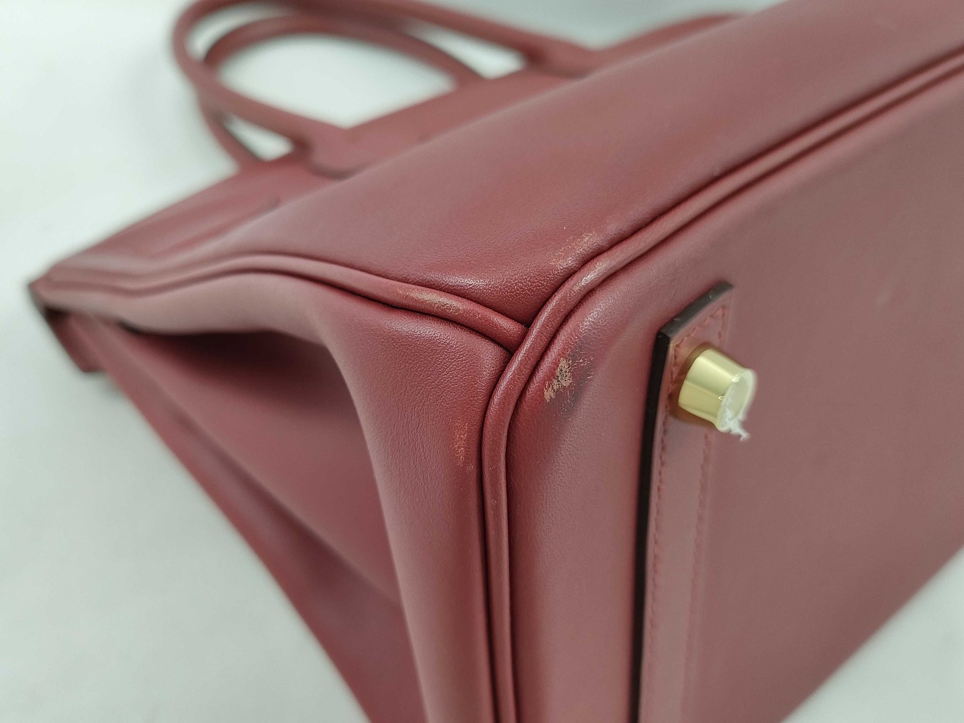 HERMES Birkin 30 Swift Leather Handbag with B Stamp