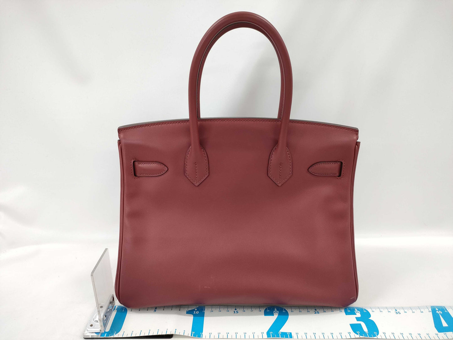 HERMES Birkin 30 Swift Leather Handbag with B Stamp