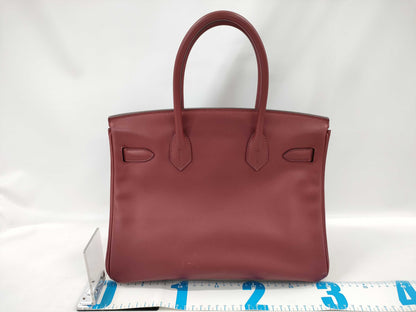HERMES Birkin 30 Swift Leather Handbag with B Stamp