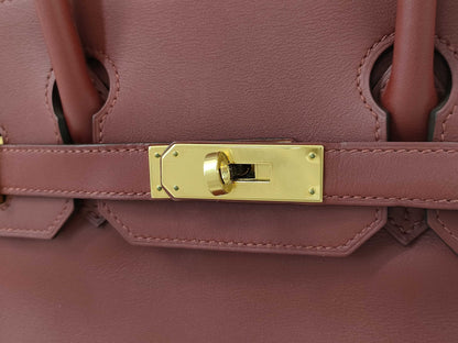 HERMES Birkin 30 Swift Leather Handbag with B Stamp