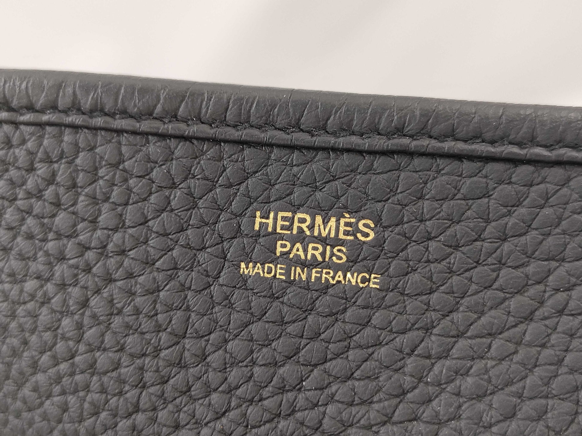 HERMES Evelyn III PM B Stamp Taurillon Black Shoulder Bag