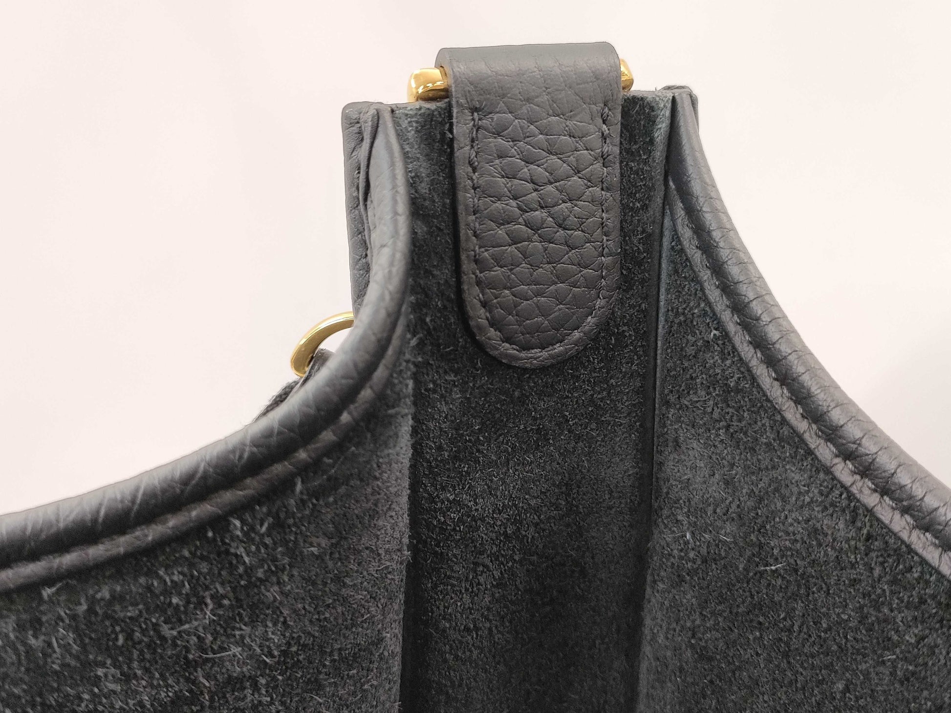 HERMES Evelyn III PM B Stamp Taurillon Black Shoulder Bag