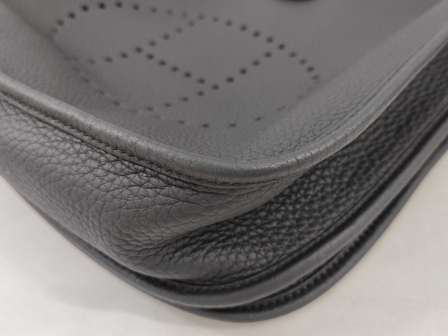 HERMES Evelyn III PM B Stamp Taurillon Black Shoulder Bag