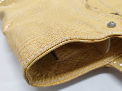 Salvatore Ferragamo Yellow Patent Handbag Tote Bag