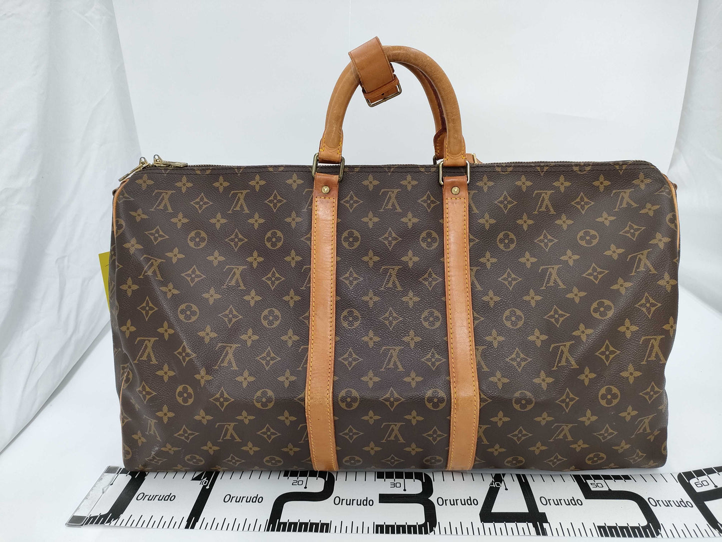 LOUIS VUITTON Monogram Keepall Bandouliere 55 Boston Bag