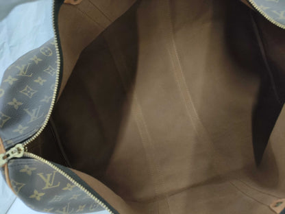 LOUIS VUITTON Monogram Keepall Bandouliere 55 Boston Bag