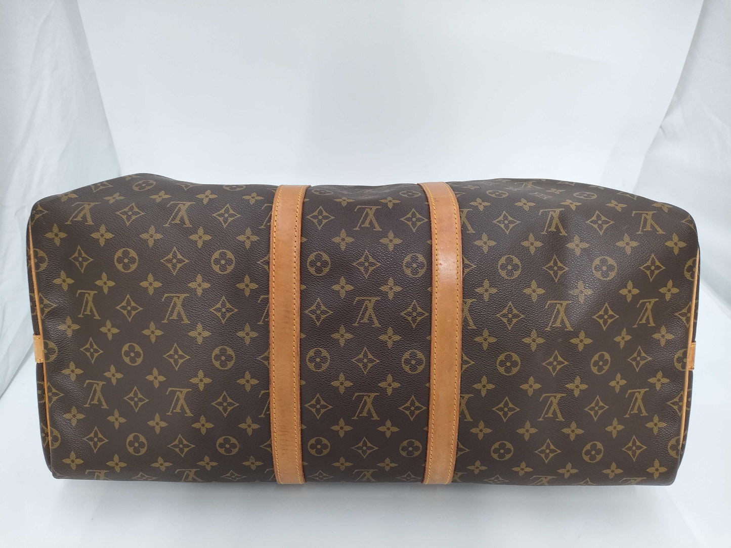 LOUIS VUITTON Monogram Keepall Bandouliere 55 Boston Bag
