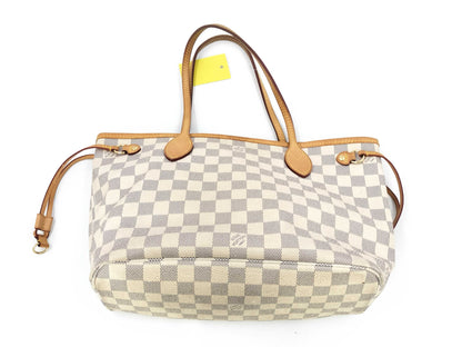 LOUIS VUITTON Damier N51110 Damier Azur Neverfull PM Tote Bag