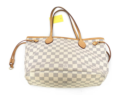 LOUIS VUITTON Damier N51110 Damier Azur Neverfull PM Tote Bag