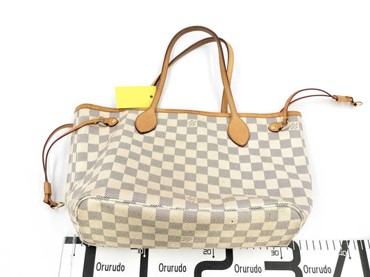 LOUIS VUITTON Damier N51110 Damier Azur Neverfull PM Tote Bag