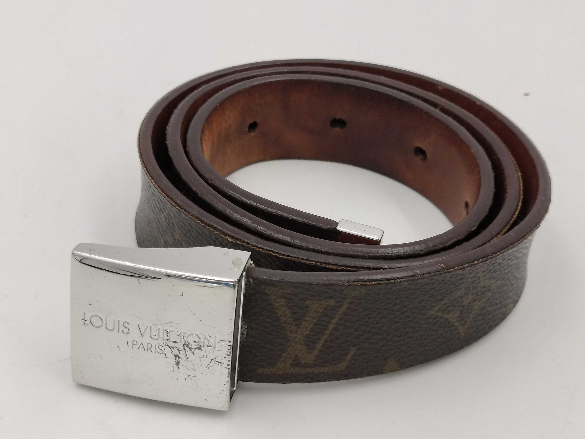 LOUIS VUITTON Monogram Centurion Carre LB0093 Belt