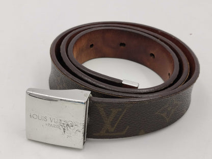 LOUIS VUITTON Monogram Centurion Carre LB0093 Belt