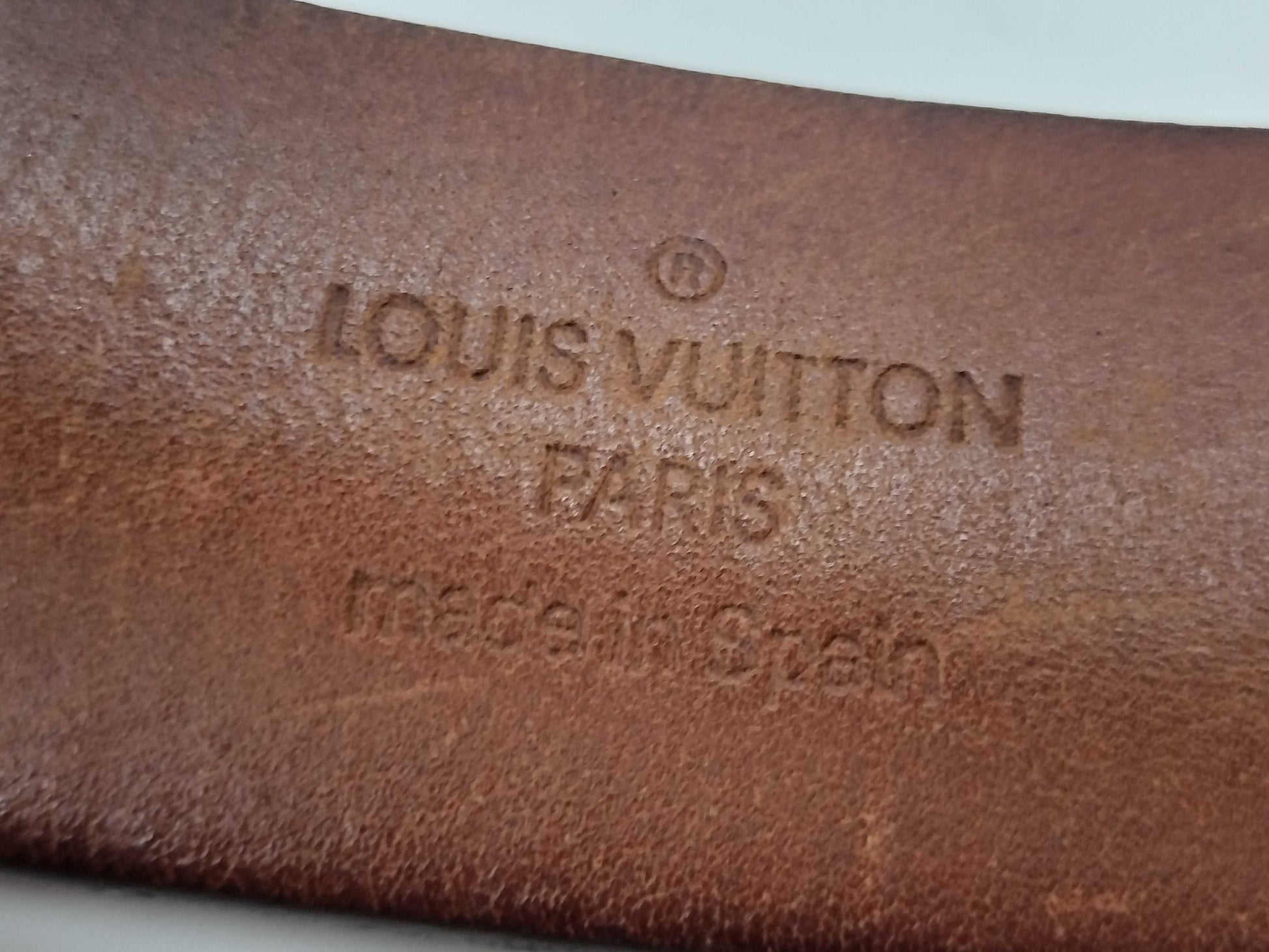 LOUIS VUITTON Monogram Centurion Carre LB0093 Belt