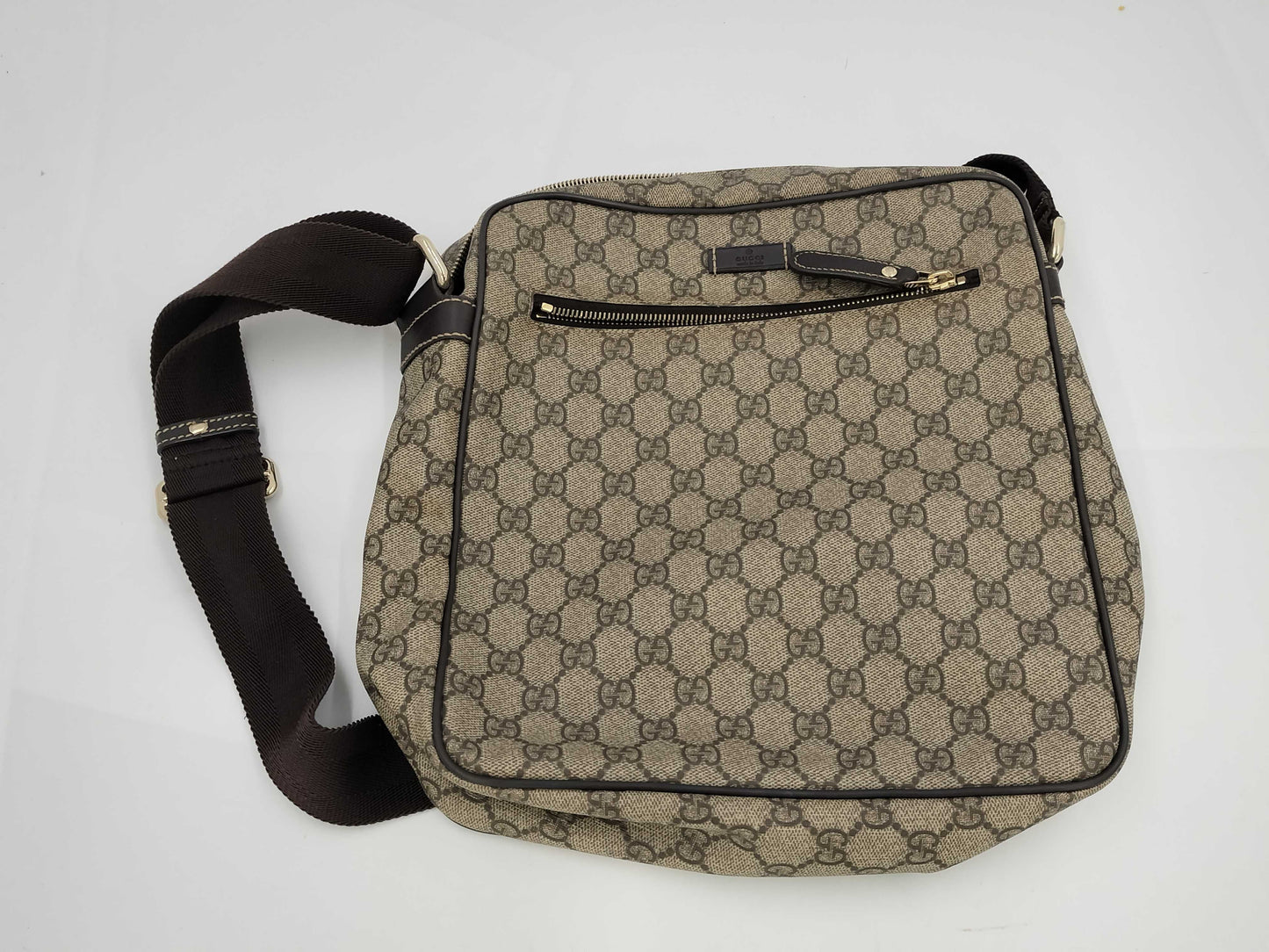 GUCCI GG Supreme Shoulder Bag Brown 201443 Shoulder Bag