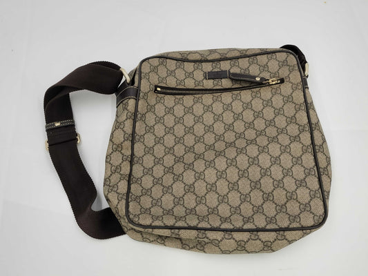 GUCCI GG Supreme Shoulder Bag Brown 201443 Shoulder Bag