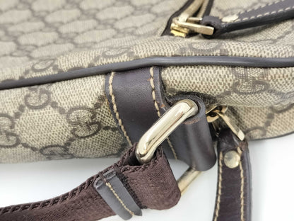 GUCCI GG Supreme Shoulder Bag Brown 201443 Shoulder Bag