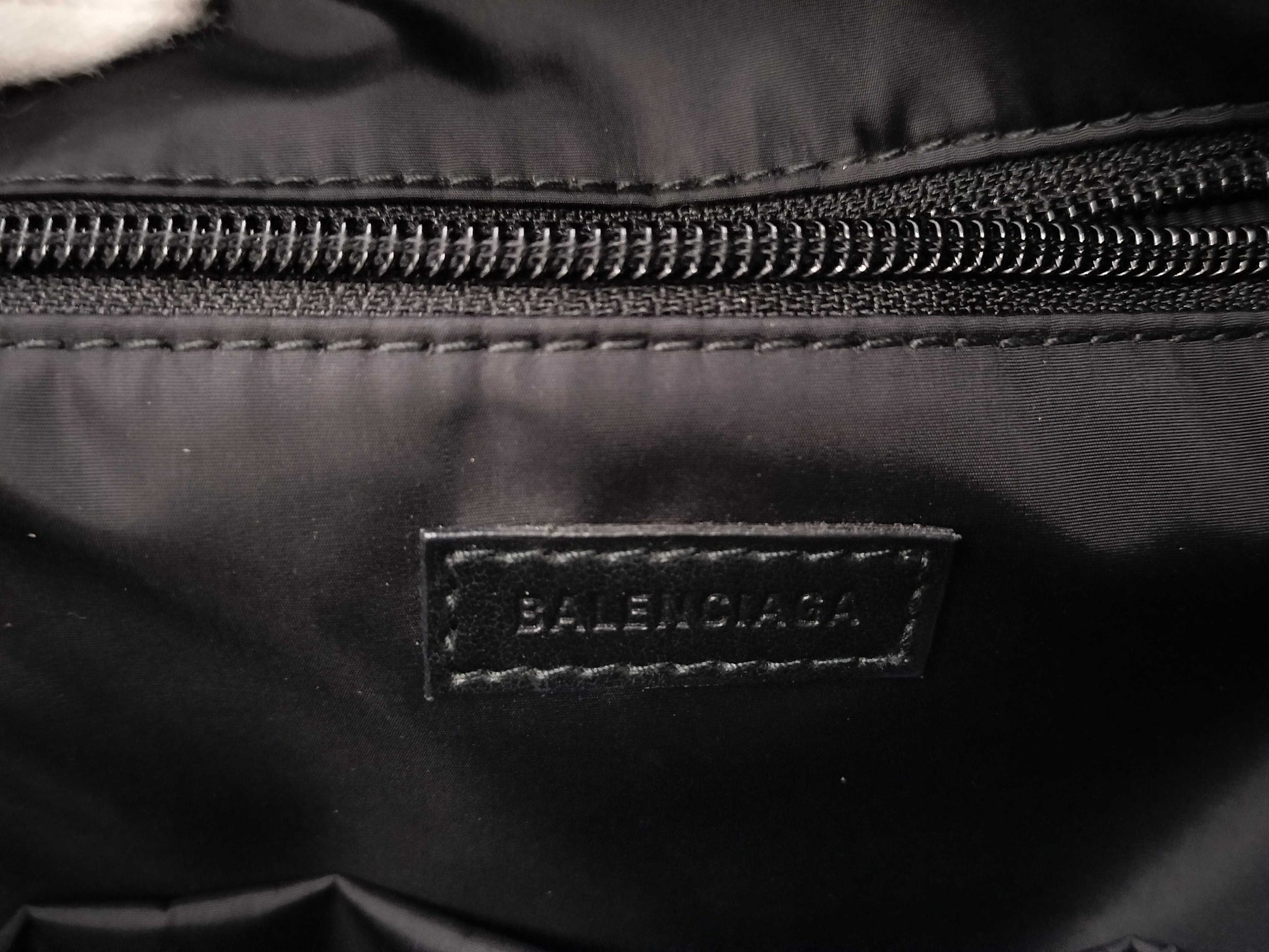 BALENCIAGA Nylon Backpack, Black